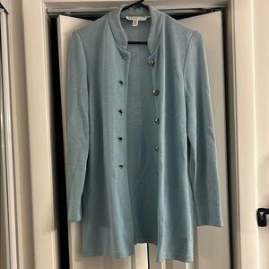 Elegant Blue Women's Coat